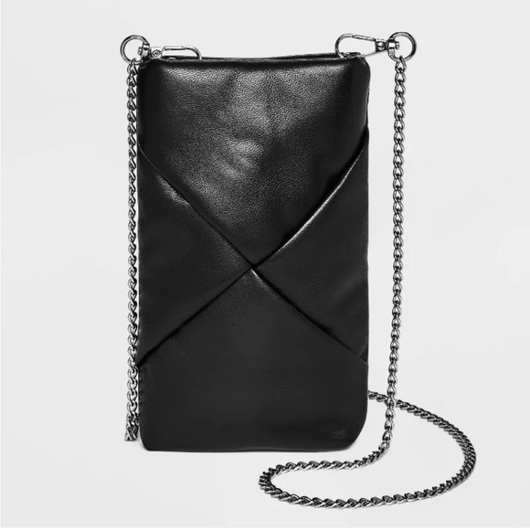 A new day black faux leather crossbody new - Picture 3 of 8